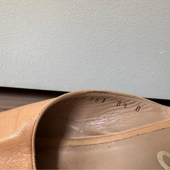Salvatore Ferragamo Tan Peep-Toe Mules - Picture 2 of 5